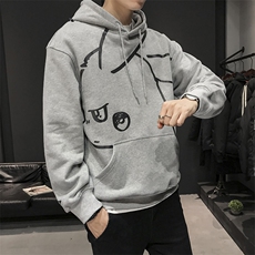 【】A003-HW3081-P55冬装新款加厚加绒连帽男士卫衣木木1，男装卫衣，电商A003