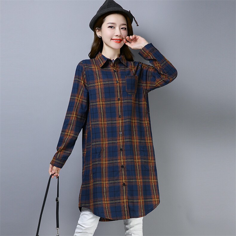 衬衫彩色格子修身显瘦时尚简约百搭2021年春季,女装衬衫,小林双子