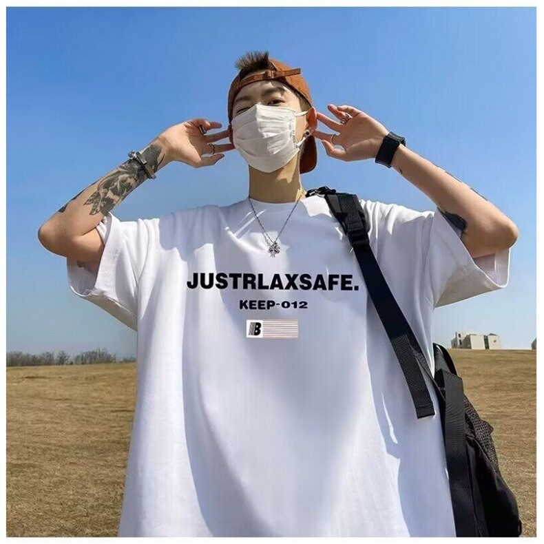 网络图现货美式潮牌重磅纯棉设计感百搭印花短袖t恤JB5432-P28,男装T恤,星座715-7
