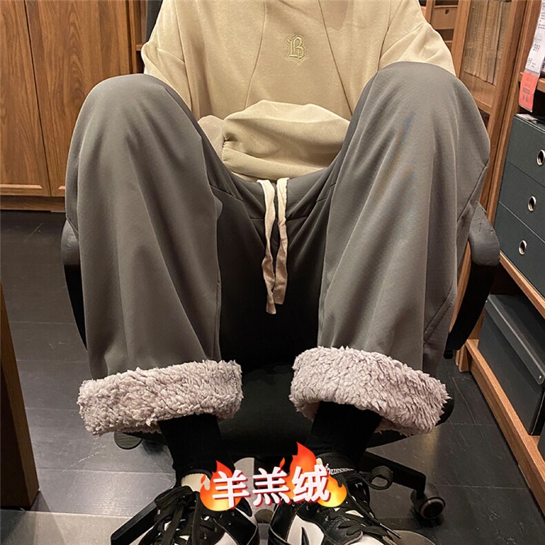 冬季羊羔绒加绒防水防风休闲裤715-6-BX21P55(控78）,男装休闲裤,星座715-6