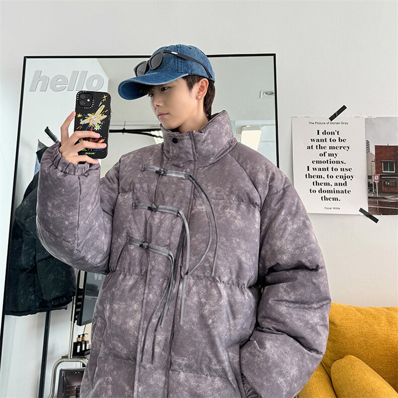 2025新中式情侣棉衣棉服面包服立领盘扣棉袄外套-G1608-P85,男装棉衣,星座207
