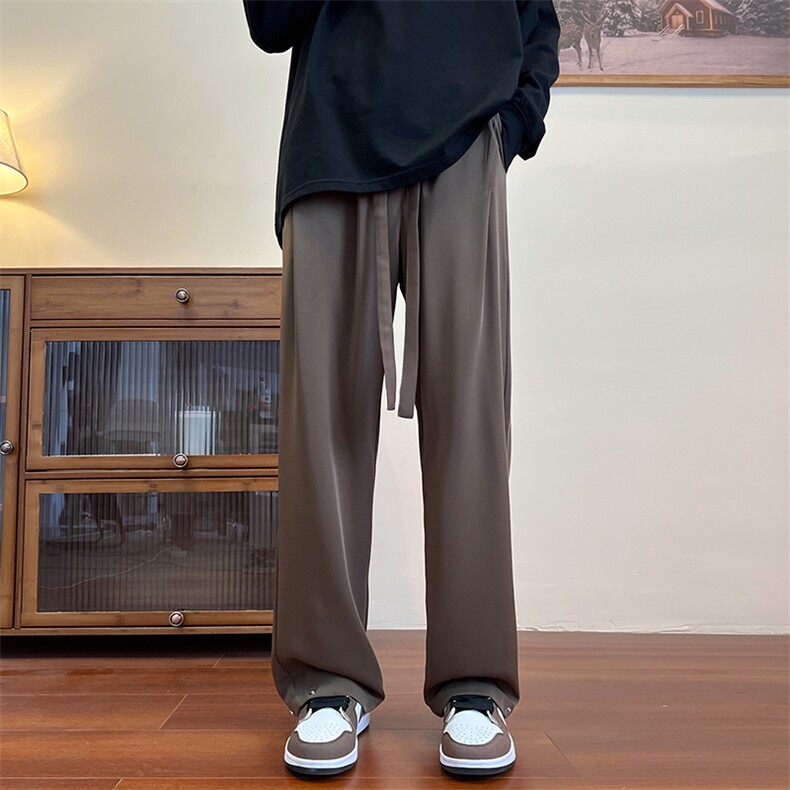 港风抖音大码休闲裤长裤品质西裤直筒裤A014-DY2172-P55，男装西裤，电商A014