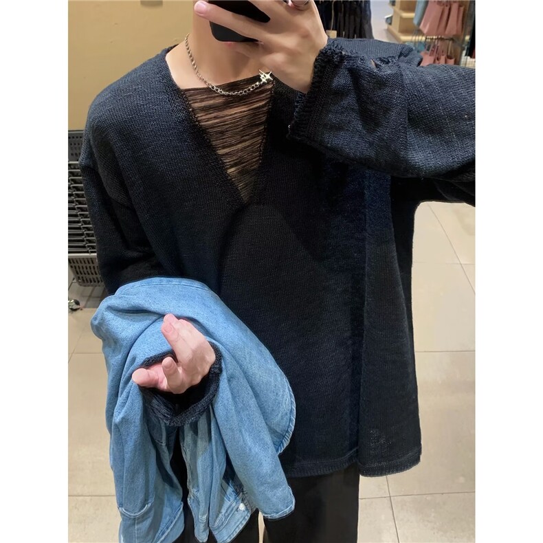 美式毛衣小众设计男慵懒风休闲针织衫JY48P42,男装针织衫/毛衣,星座1116-2