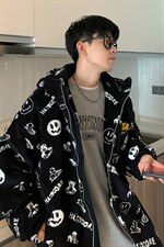 羊羔毛绒外套加绒夹克棉袄棉服棉衣男连帽P80立领P70，男装夹克，星座207