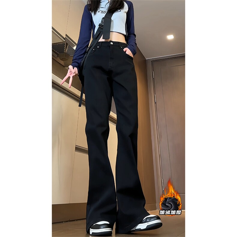2024GK24097加绒女模大码美式微喇牛仔裤M-5XGK24968-P60,男装牛仔裤,电商A022