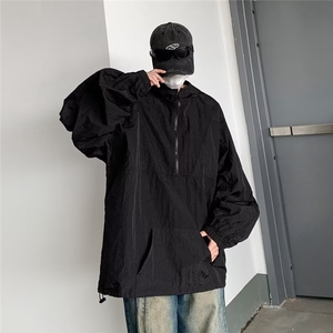 夏季防晒衣男半拉链连帽宽松休闲防晒服户外透气外套W5771-P36图片