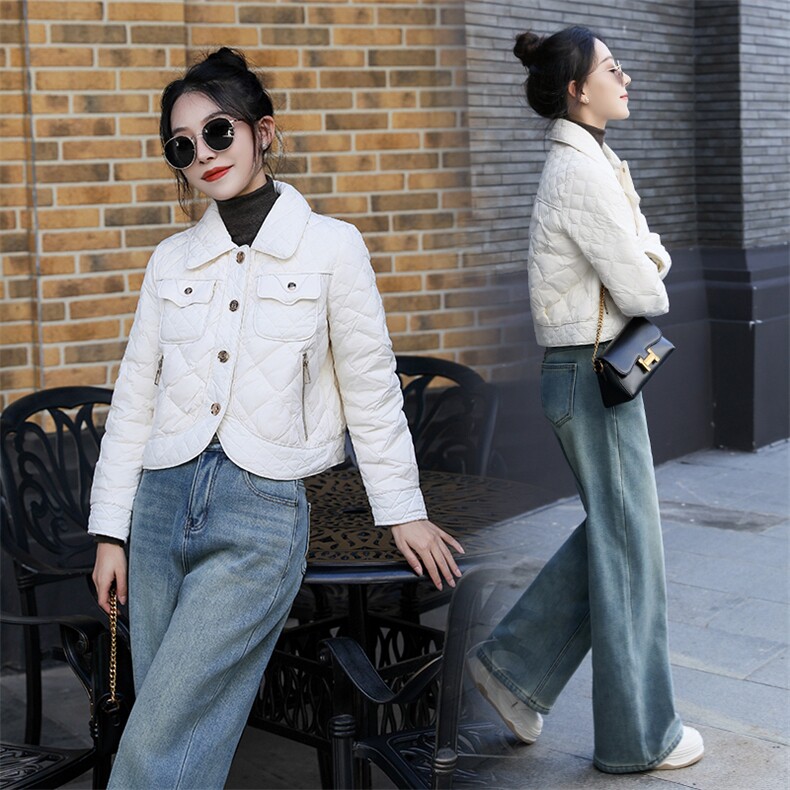 （现货）时尚短款羽绒服女2024冬季新款小个子加厚保暖外套，女装羽绒服，仟媚宠