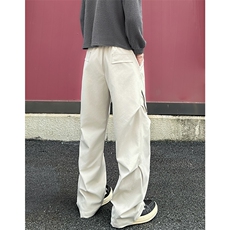 秋季新款休闲裤宽松直筒褶皱工装裤抖音品质A111-A357-P38，男装工装外套，电商基地A111