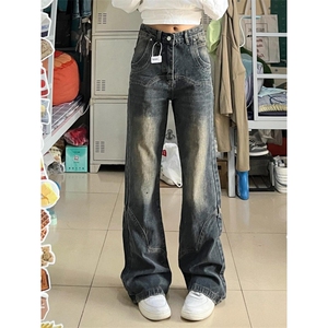 【有货】cleanfit美式复古蓝牛仔裤美式vibe风裤子高街M774LL-P53图片