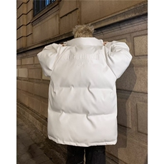 美式潮牌皮棉服男女冬季立领棉衣外套宽松加厚面包服，男装棉衣，星座410-6（原星座1304-1）