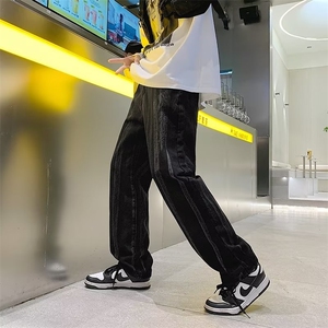 扎染牛仔裤男女复古水洗设计感高街美式oldschool阔腿裤NK707-P40,男士高帮鞋搭配什么裤子夏天穿最合适图片