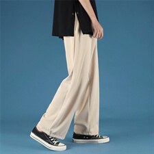 拖地休闲裤2021夏季新款显瘦西裤高腰阔腿垂感直筒长裤K1233-P35，男装休闲裤，星座512-4