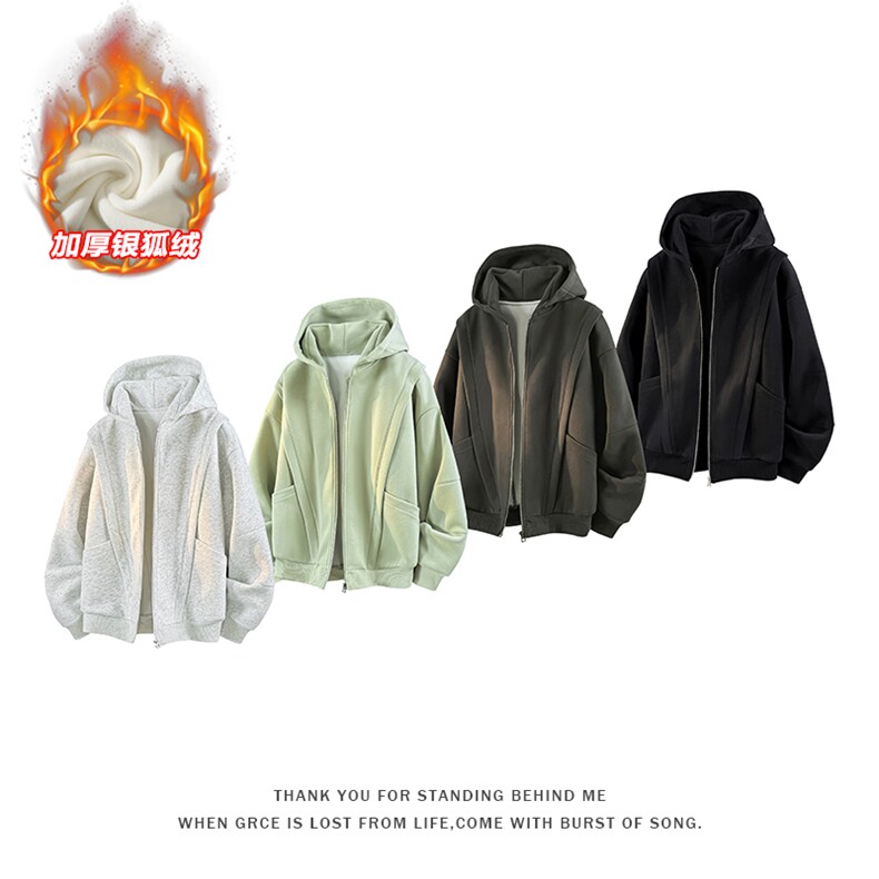 2025秋冬新款面料A：51%棉，49%聚酯纤维W5408J加绒-特P80控148，男装卫衣，电商A001-1