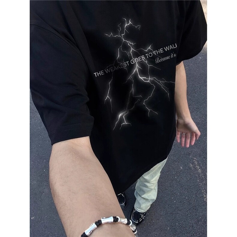 D270-P35短袖t恤男夏季新款百搭半袖情侣宽松体恤上衣-网图现货,男装T恤,星座603-2