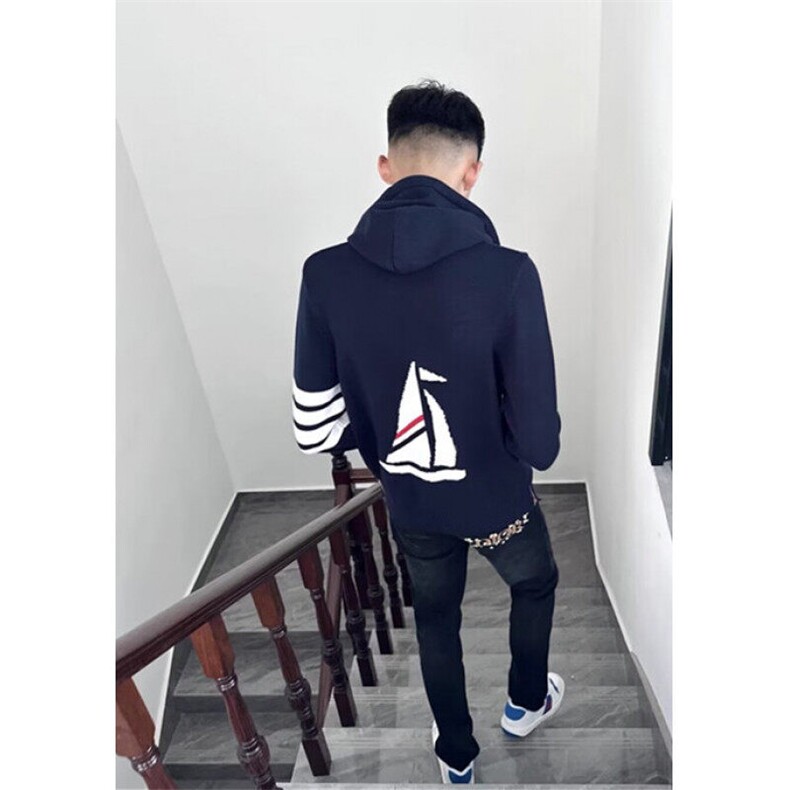 春秋新款帆船连帽外套男款情侣男女同款夹克上衣M718,男装针织衫/毛衣,星座1116A（原606A-3）