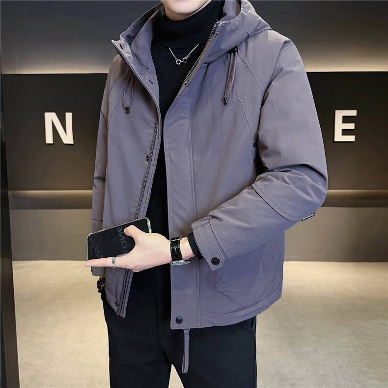 二棉B353 8821 P155 2025紫冬季新款保暖夹克棉衣冲锋衣加厚外套图片