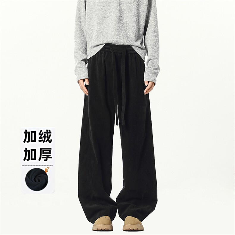 B258-K2581-P45控68加绒55控78灯芯绒弯刀裤65%棉35%聚酯纤维,男装休闲裤,电商B258