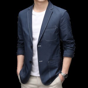 BEA6629983钱塘2020-2男士时尚休闲中年薄款纯色西服量大价优P185图片