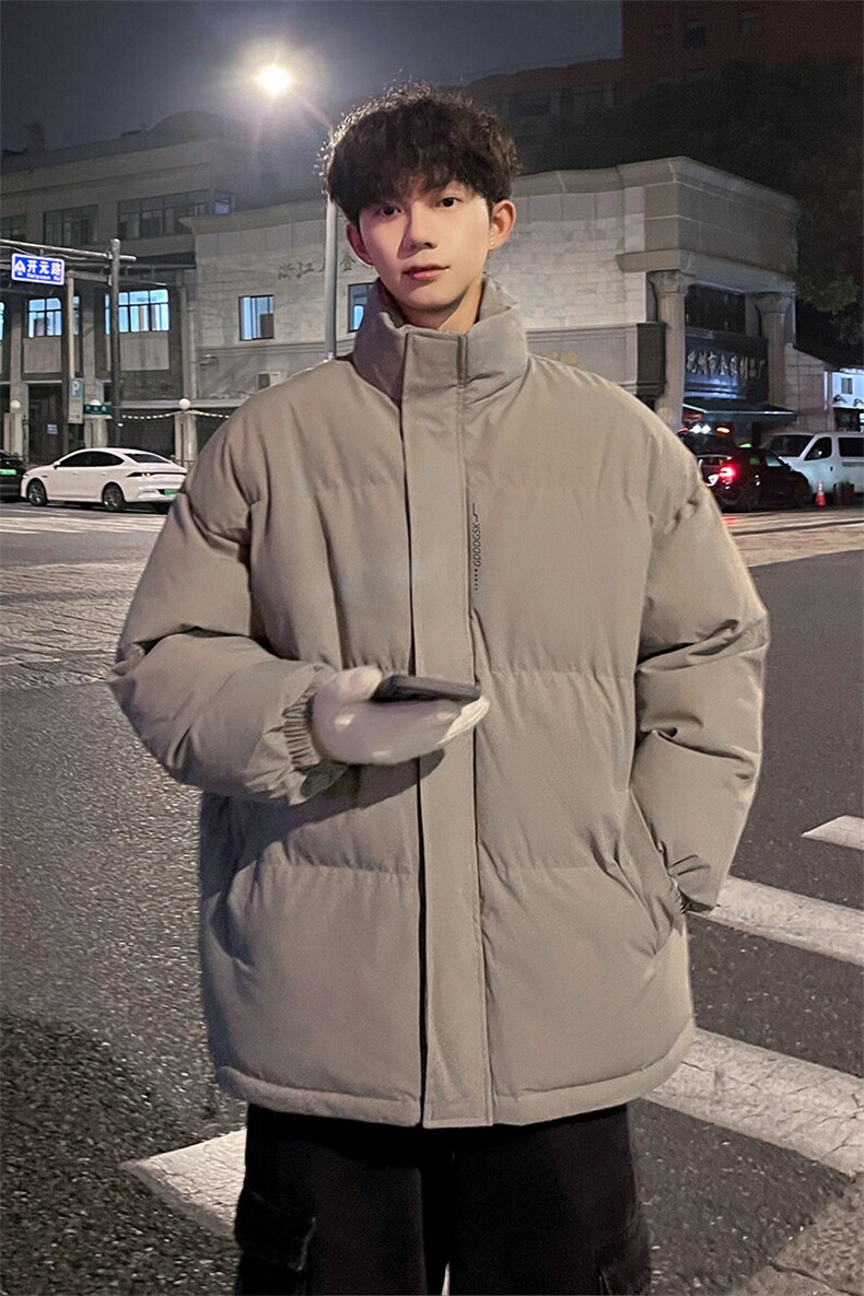 外景冬季加厚面包服男港风宽松保暖棉衣百搭立领外套MF00377/P90,男装棉衣,电商B316