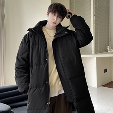 羽绒服男冬季新款港风宽松长款白鸭绒外套YR932-P170(控价228，男装羽绒服，星座214-3