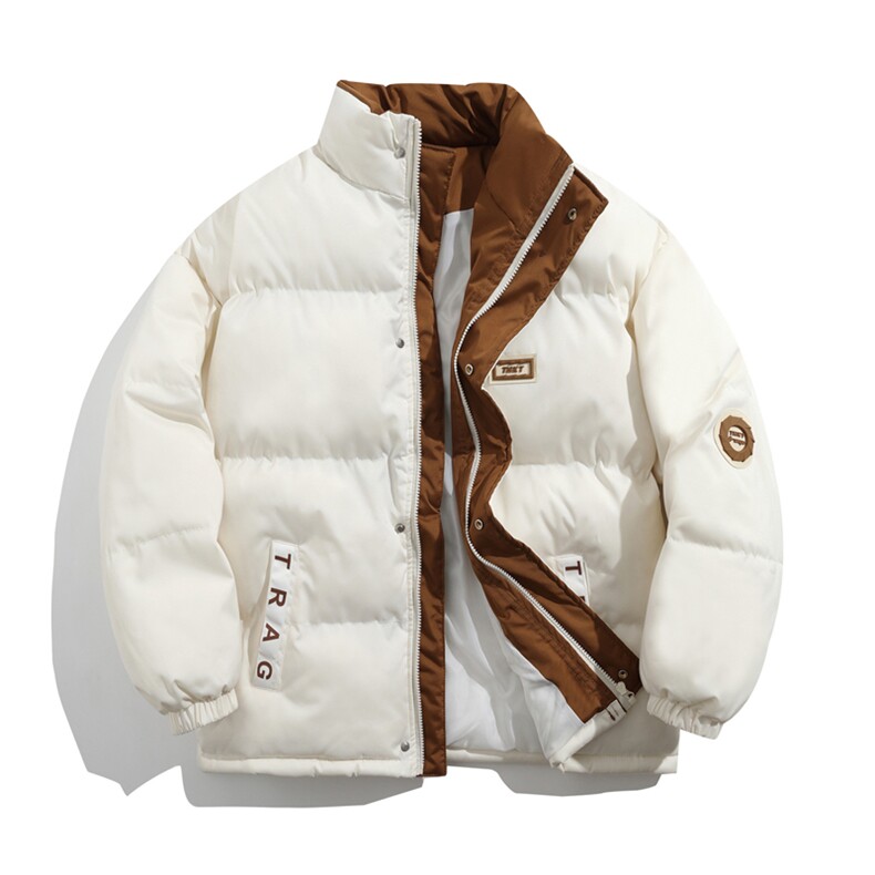 2025立领皮标棉衣棉服小牛津防水面料撞色棉袄面包服1609-P75,男装棉衣,星座207