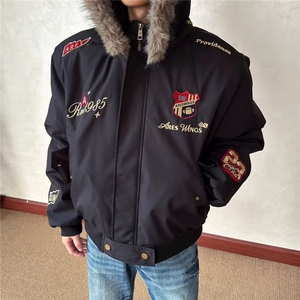 1506-1/MJK80361/P86原宿日系羊羔毛棉服冬男棉袄保暖棉衣厚潮流图片