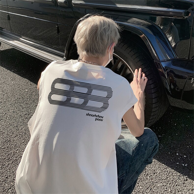 已注册港风美式潮牌重磅棉250克抖音直播无袖T恤背心T2501P25控39，男装背心/马甲，电商C408-1(原B339-1)