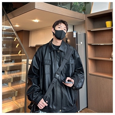 F231-P782024春季新款潮流宽松简约外套百搭休闲立领夹克男，男装夹克，星座512-6