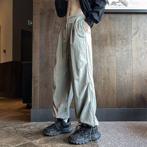 工装裤男街头百搭直筒降落伞休闲裤潮牌宽松阔腿长裤 K7340-P33图片