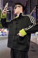 新中式外套男秋季2025新款风文艺复古唐装夹克8011P118控168，男装夹克，电商C208