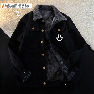 JK3031J-P75-限价108 M-5XL羊羔绒加绒牛仔夹克外套棉服大码图片