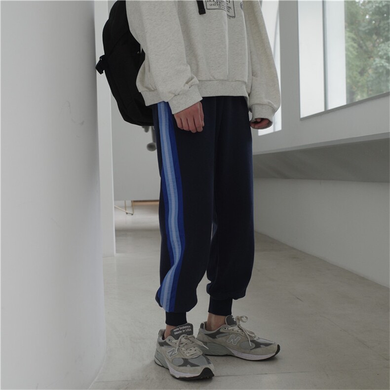 秋季新款运动裤男宽松针织裤潮流束脚卫裤休闲裤202-7-G,男装休闲裤,星座1302