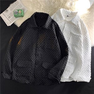 长袖衬衫男港风日系春季韩版潮流帅气衬衣CT106P48图片