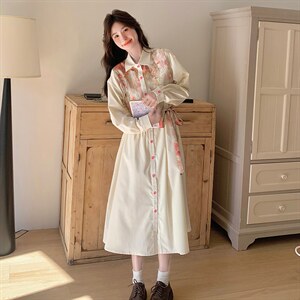春现 轻风印花瘦腰显瘦连衣裙B190-5011-P140-K198图片