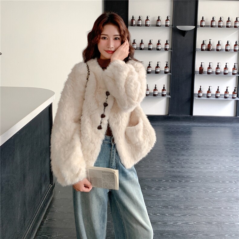 环保皮草皮毛一体外套2b115-8611P175K258,女装皮草,2B115