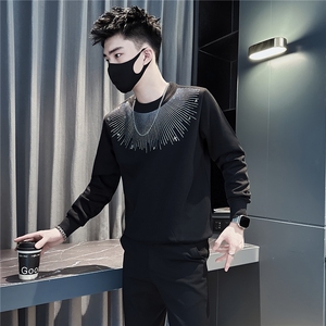 高级感烫钻卫衣男社会小伙店主风301C-WY61-P58控78图片