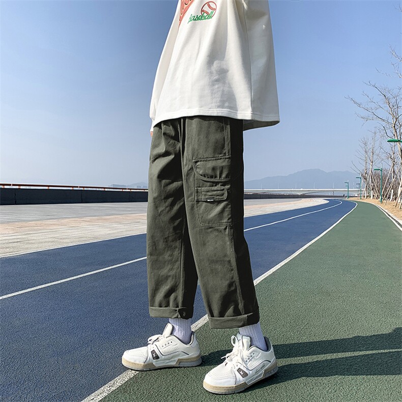 男春秋季休闲长裤纯K69P36图片