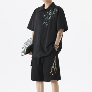 量大优 供视频 冰丝风刺绣短裤 DK18 m-5XL 特P25图片