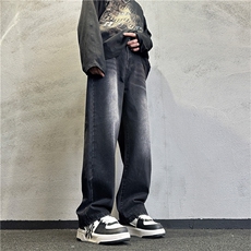 k1093-p45-控68M-5XL大码现货折皱宽松cleanfit牛仔裤，男装牛仔裤，星座116