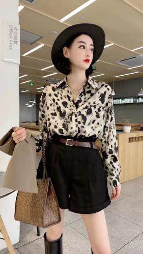 【现货】新款豹纹衬马甲二件套，女装马夹，可可西米