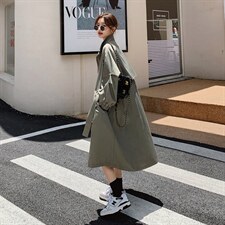 【现货】简约百搭休闲风衣251-612-P155-K218，女装风衣，浙宝189