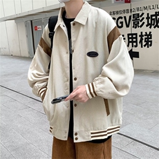 美式vibe灯芯绒外套男秋季宽松韩版情侣潮牌ins衬衫外套W3651-P57，男装衬衫，星座512-2