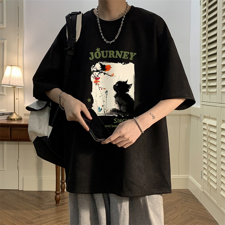 麂皮绒短袖t恤男大码半袖男JD82433-P25,男装T恤,电商A040