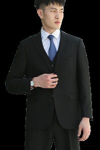 XL-9XL四面弹力西服套装二件套加肥加大码商务休闲西装192款图片