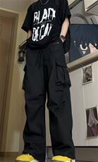 个性工装宽松休闲裤男高街潮流长裤子KK618/P50，男装工装外套，电商D202