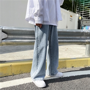 夏季新款纯色宽松大码潮流时尚拖地牛仔裤 K3468 B315 P50控68图片