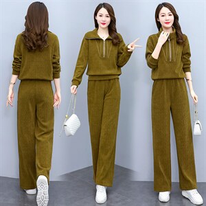 休闲套装女秋装2025年新款春装宽松显瘦洋气减龄女装两件套潮图片
