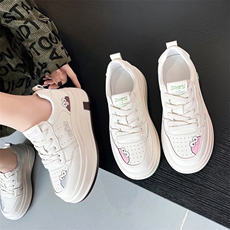 小白鞋女2025春季新款韩版百搭真皮厚底增高休闲鞋，女鞋休闲鞋，电商A223