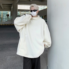 秋冬款男卫衣摇粒绒中领割袋宽松打底外套WY92P45，男装卫衣，星座1013-1