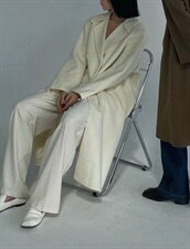 冬季·双排扣翻领双面羊绒大衣，其它，hello september